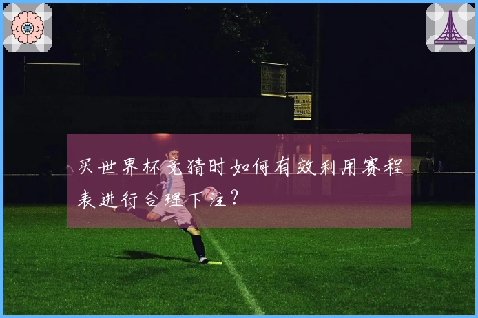 买世界杯竞猜时如何有效利用赛程表进行合理下注？